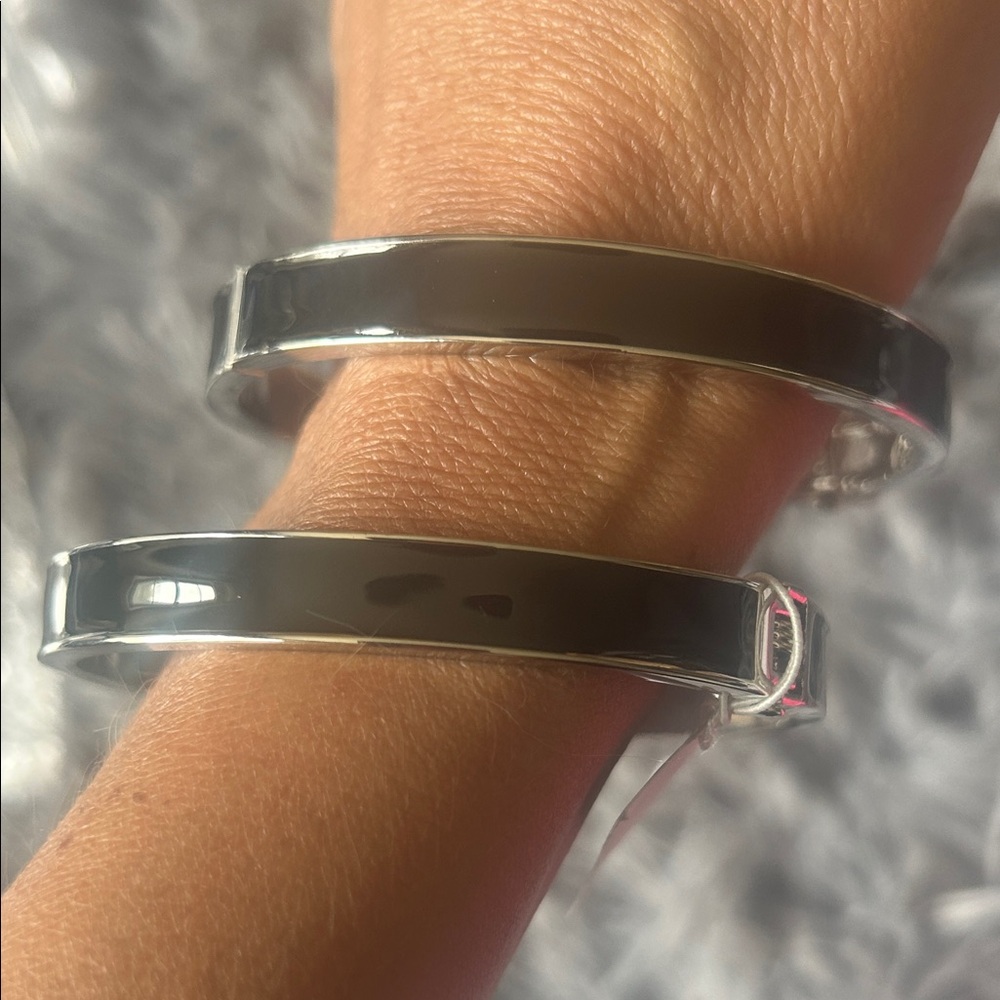NWT BUNDLE Banana Republic Black and Silver Bangles